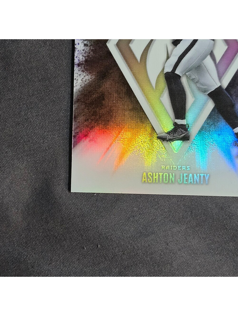 2025 Panini Phoenix Ashton Jeanty Color Blast Rookie RC SSP #13 Raiders - Picture 6 of 6